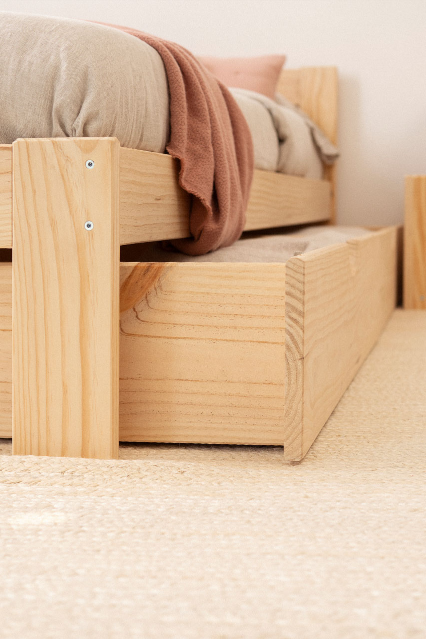 Imagen de ambiente 3 para:Cajones de madera de pino para cama individual